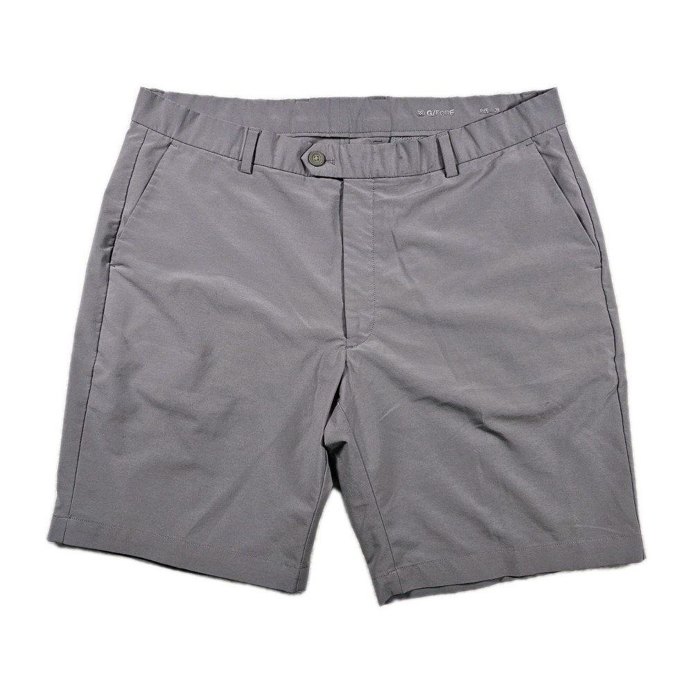 G/FORE Golf Shorts Mens 38 Gray Stretch Performance‎ Tailored Flat Front 9"